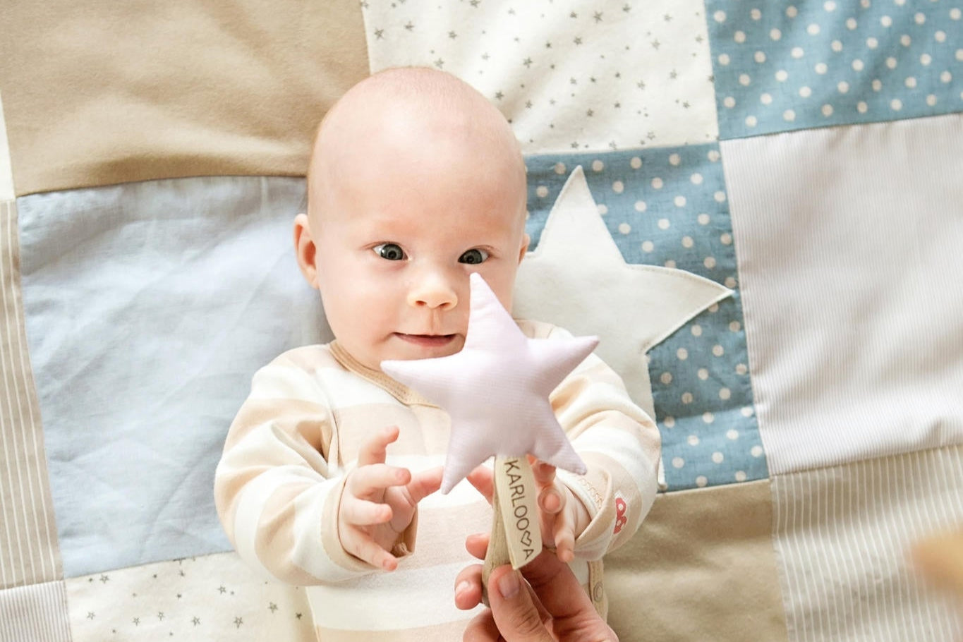 Small baby activity mat, 80x80 cm - Blue