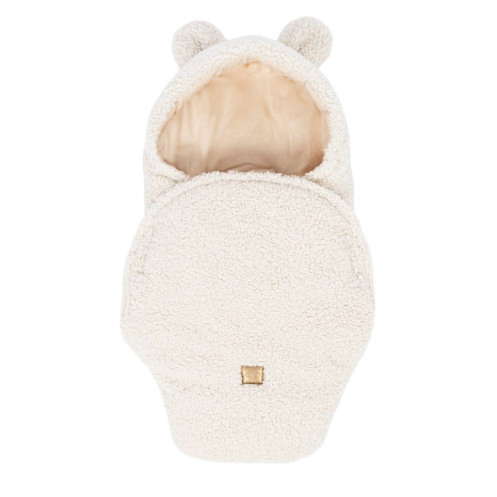 Baby Swaddle with Bear Ears – Bearly Cream
