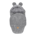 Baby Swaddle with Bear Ears – Grey