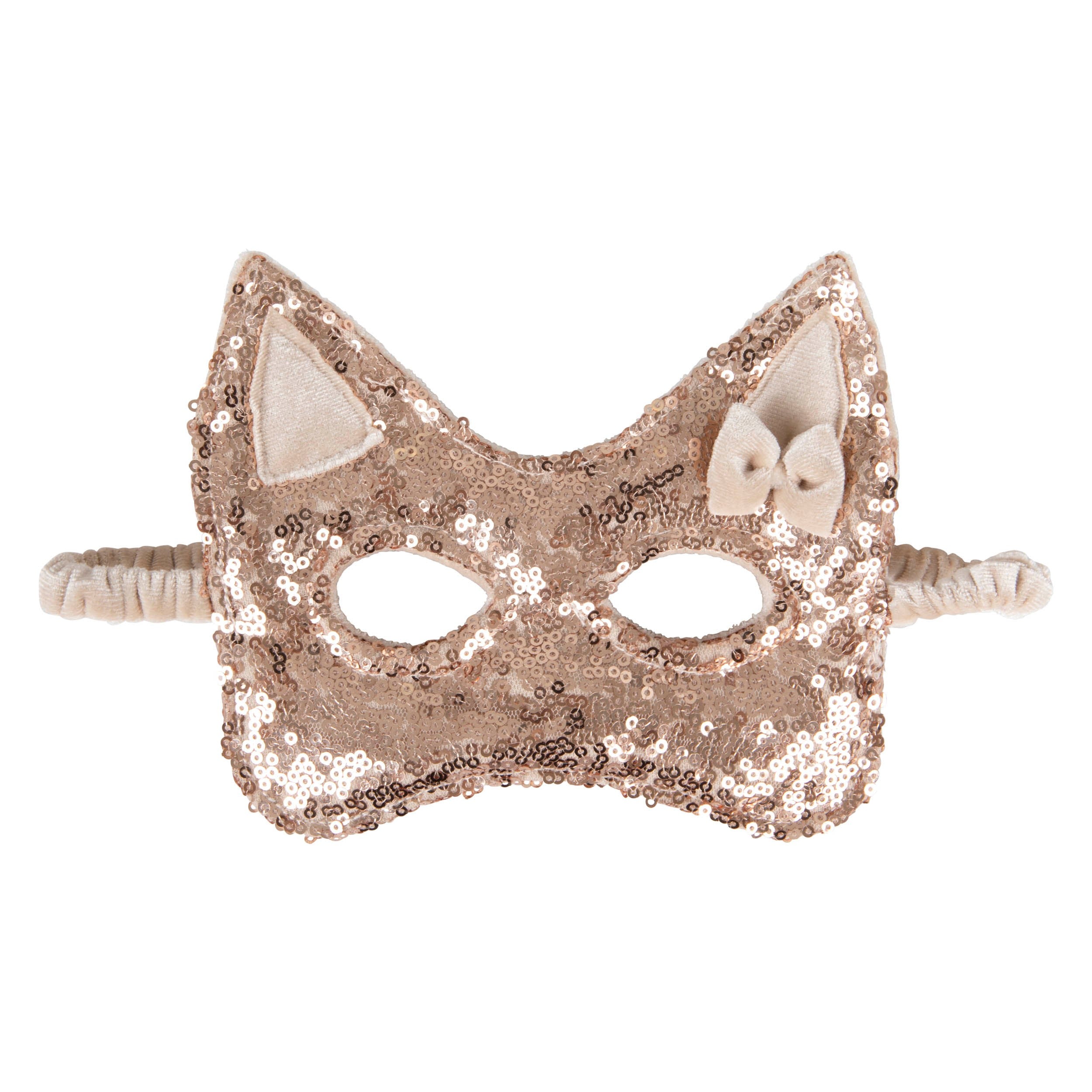 Cat Mask - Rose Gold Sequins