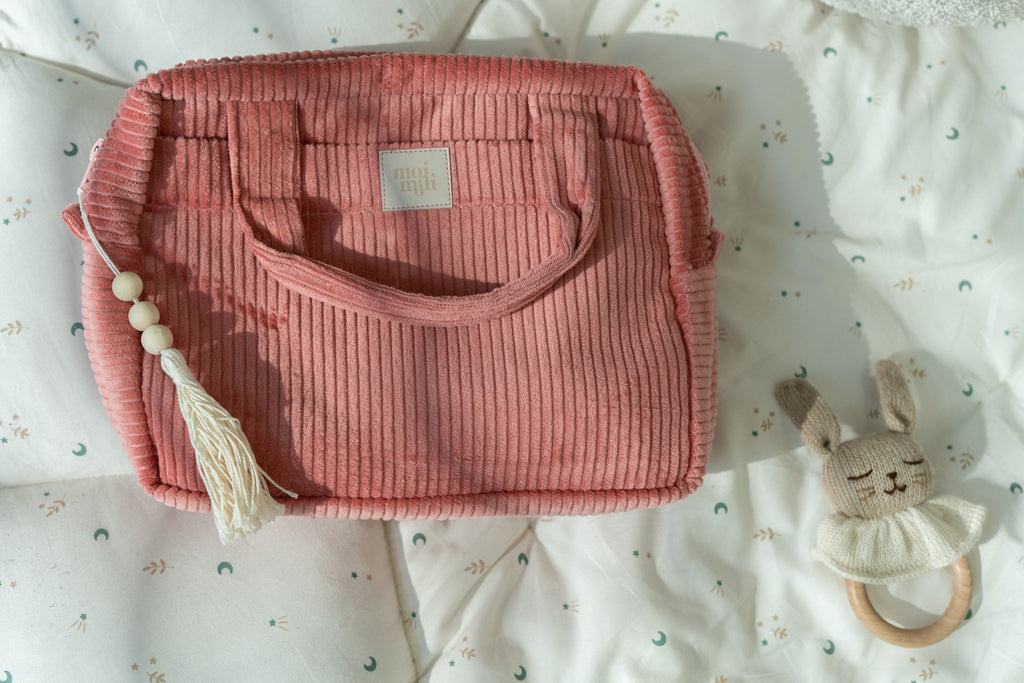 Make-Up Bag Set of 2 - Coral
