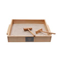 Montessori Tray with Handle, Sand and Accessories